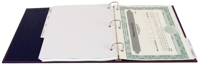 corporate or LLC kit binder